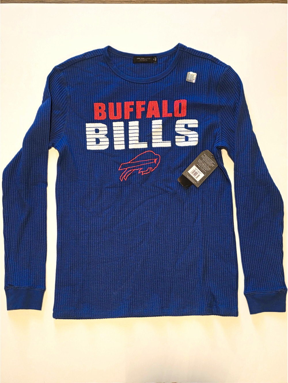 Buffalo Bill Thermal Long Sleeve Blue Shirt Mens Medium
